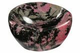 Polished Rhodonite Bowl - Madagascar #117970-2
